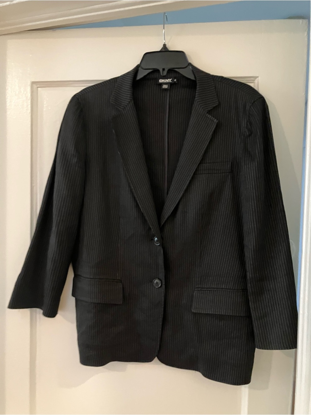 DKNY Blazer Black Pinstripes